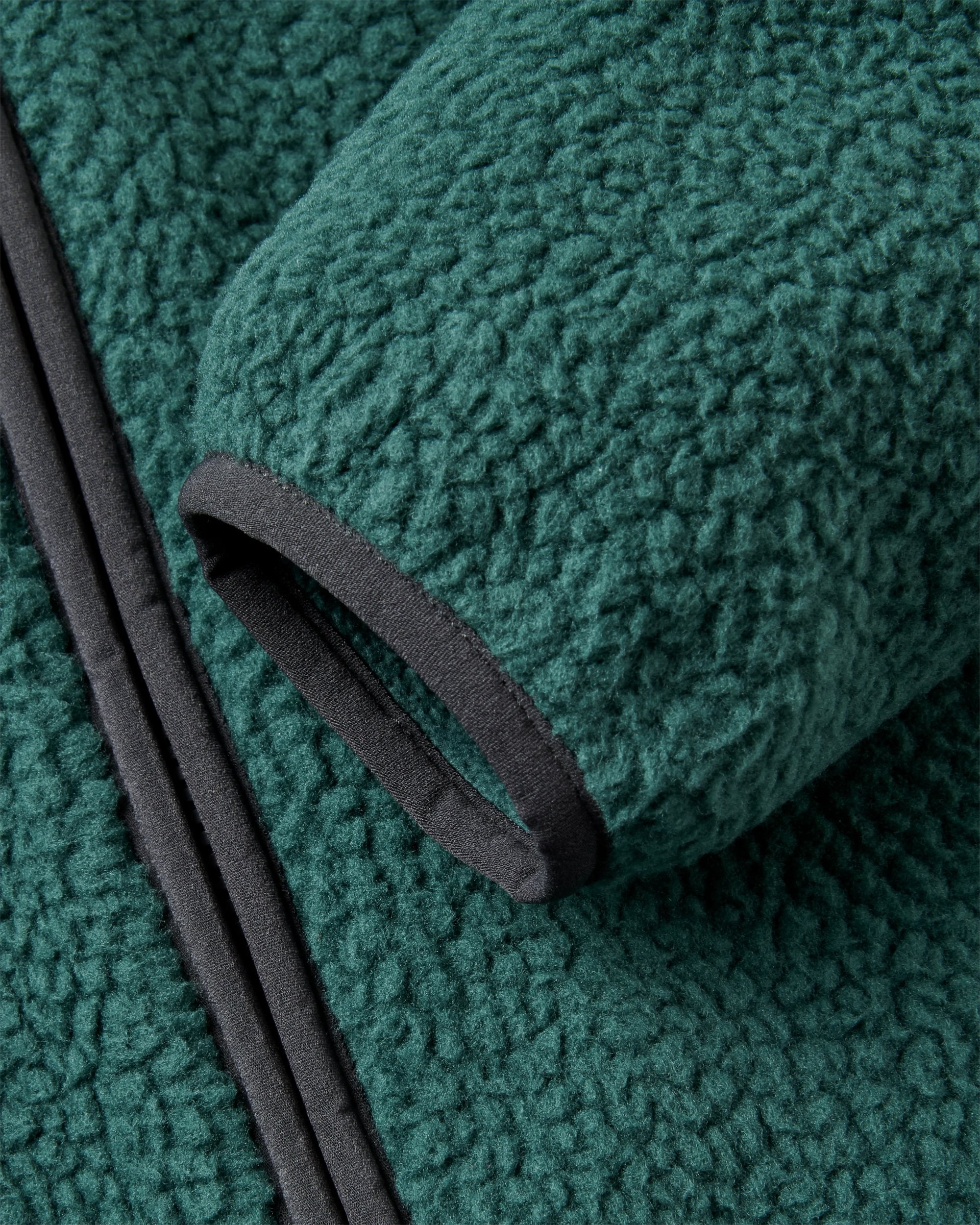 Reconnect Recycled Sherpa Fleece - Dark Fern  - Flatlay