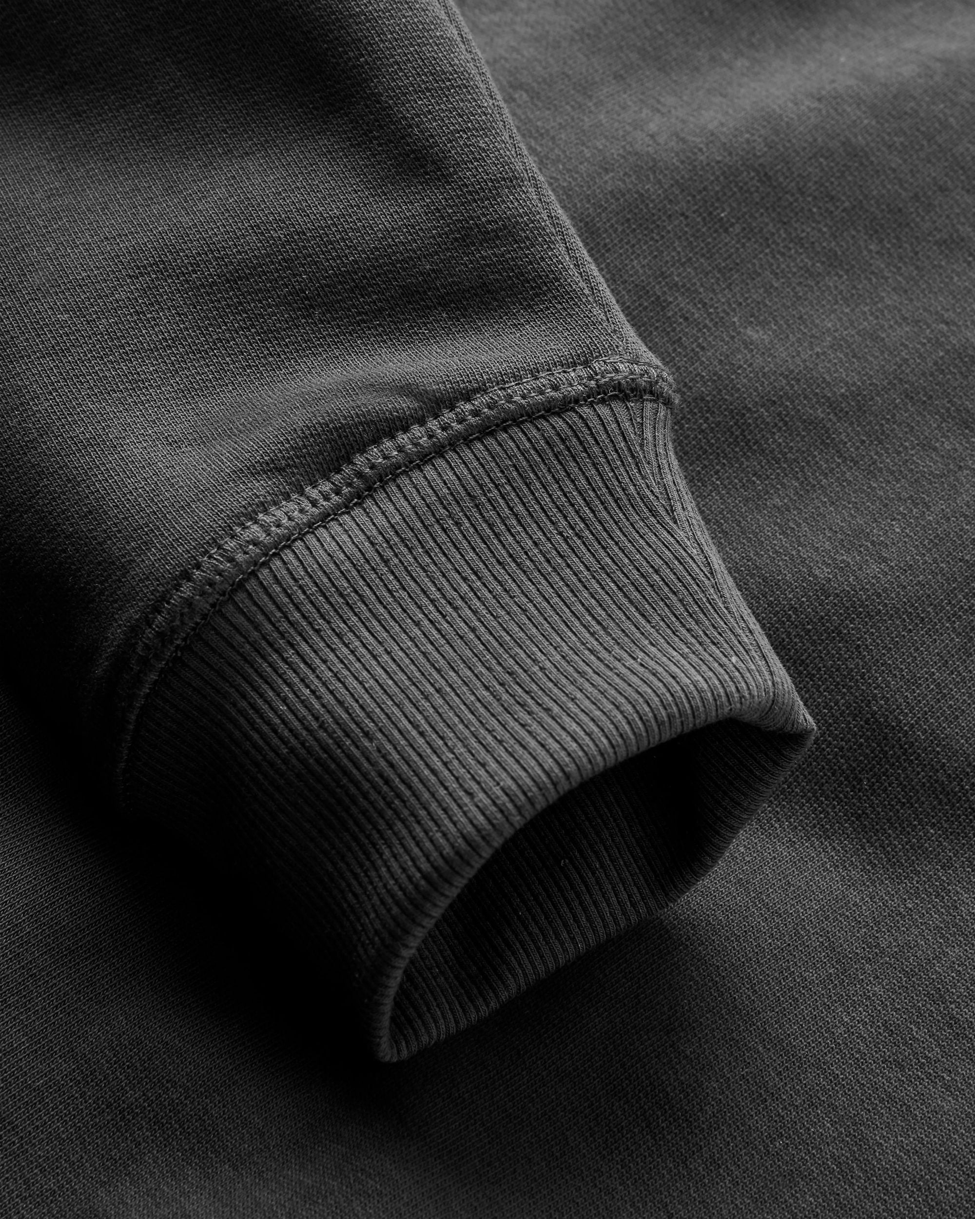 Roamer Men's Recycled Cotton Sweatshirt - Black - Flatlay