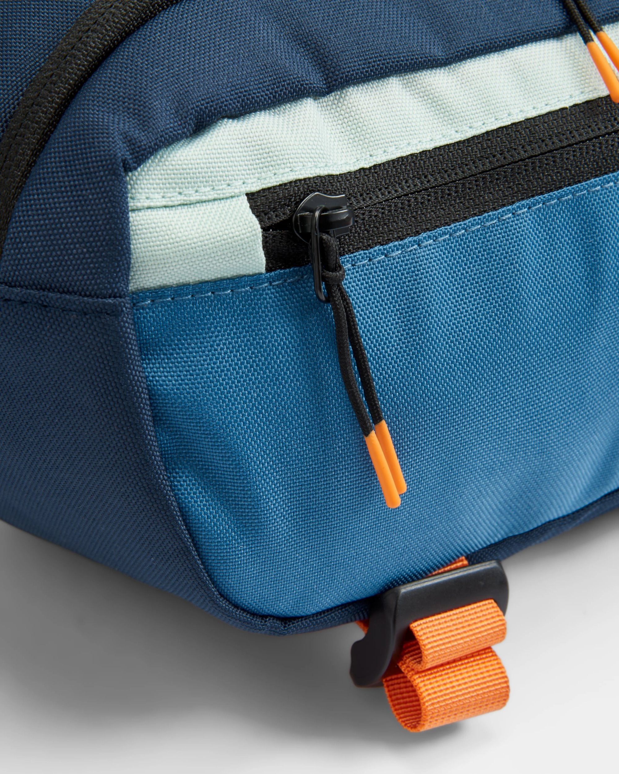 Boondocker Recycled Hip Pack - Rich Navy/Surf Spray/Moonlight Blue - Flatlay