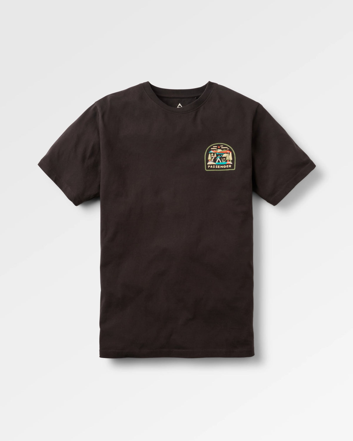 Lost Patch T-Shirt - Black - Flatlay