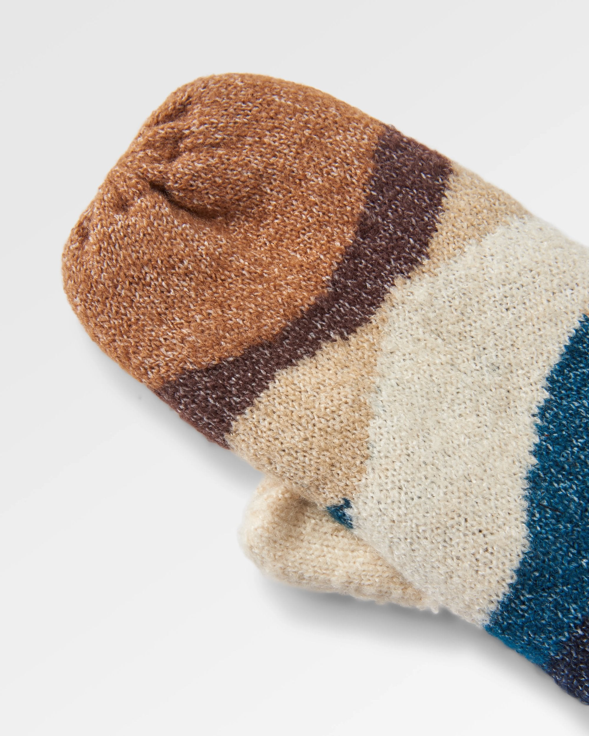 Scenic Recycled Fleece Lined Mittens - Scenic Toffee - Flatlay