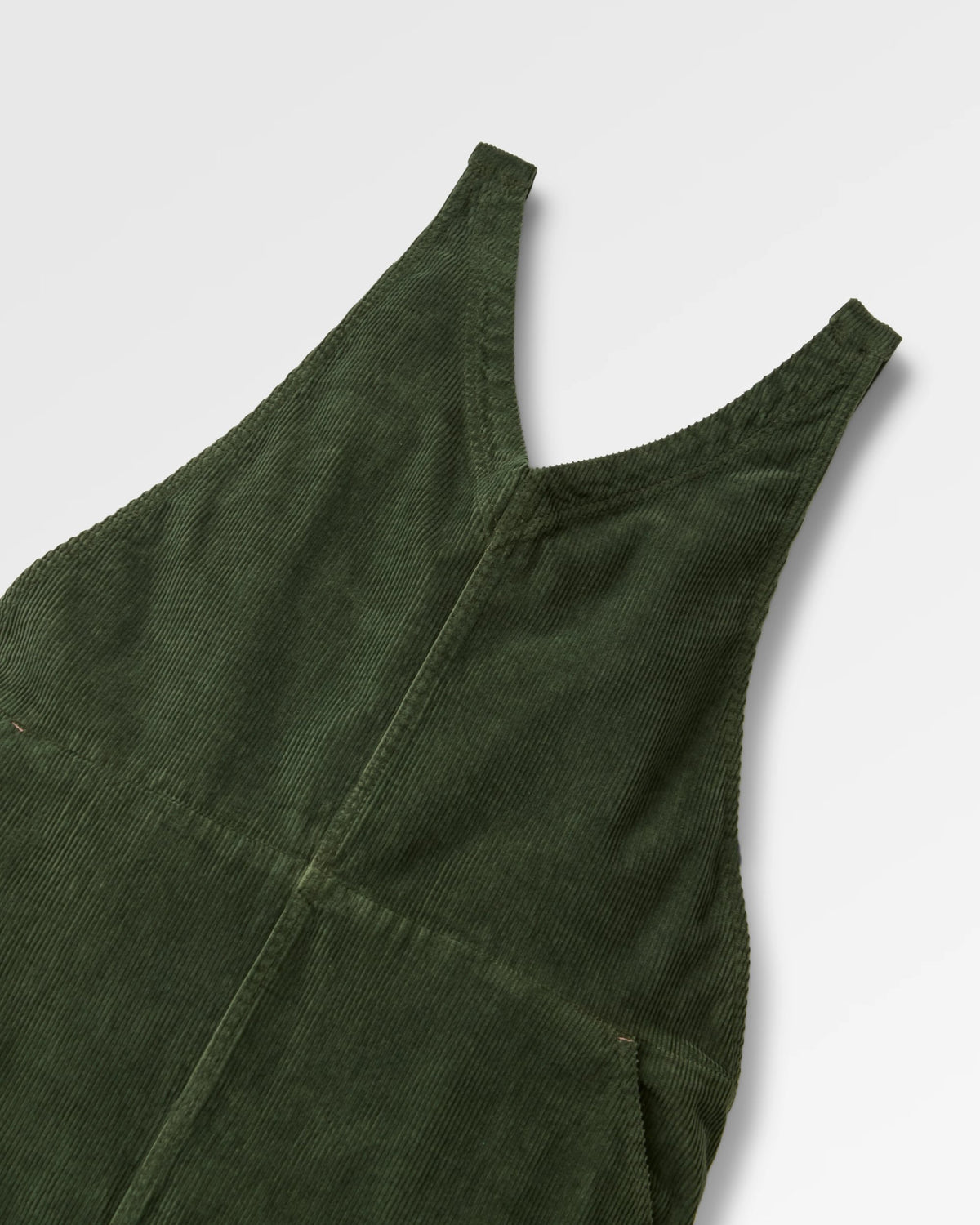 Refuel Organic Cotton Cord Dungarees - Fir Tree - Flatlay