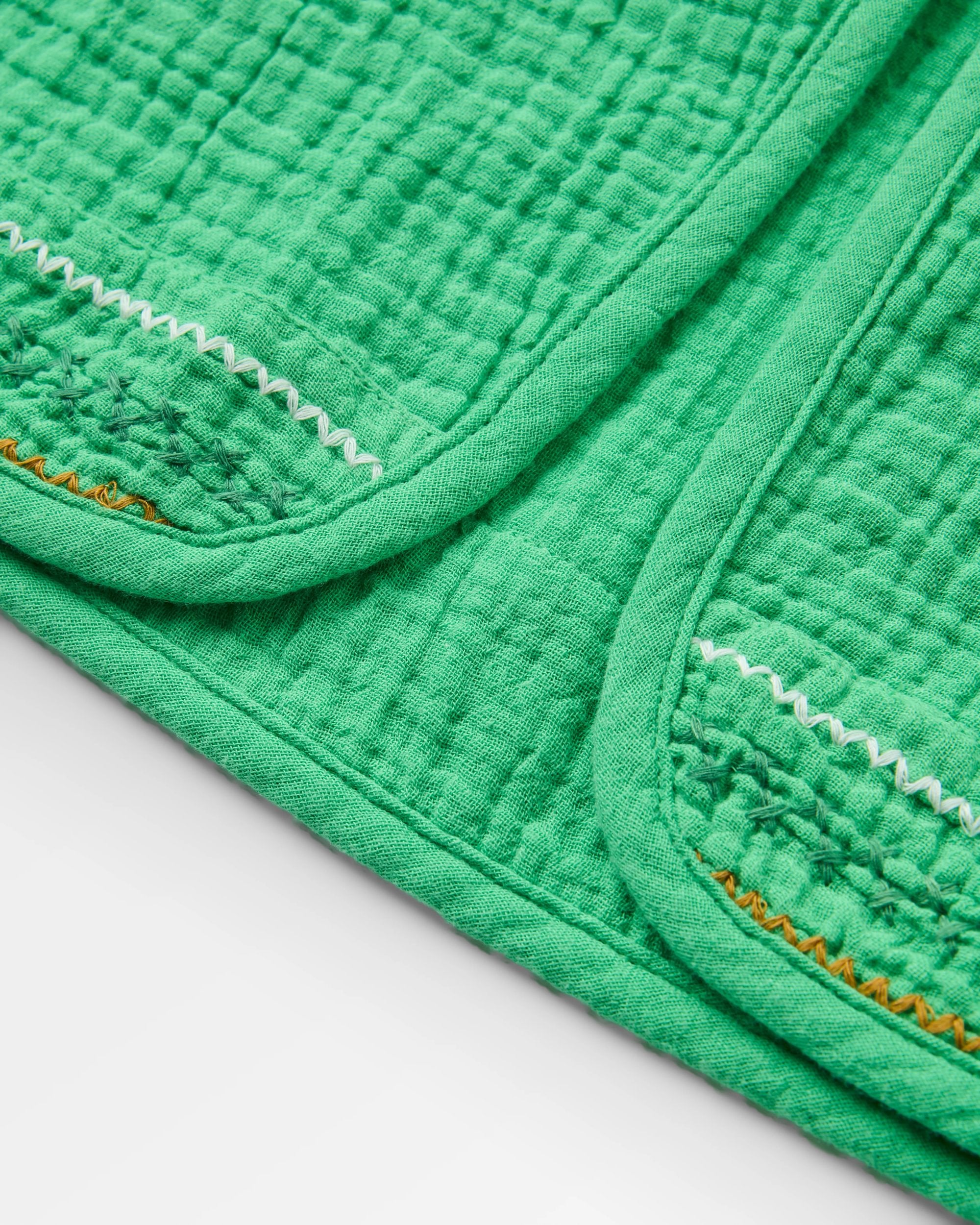Waveney Top - True Green - Flatlay