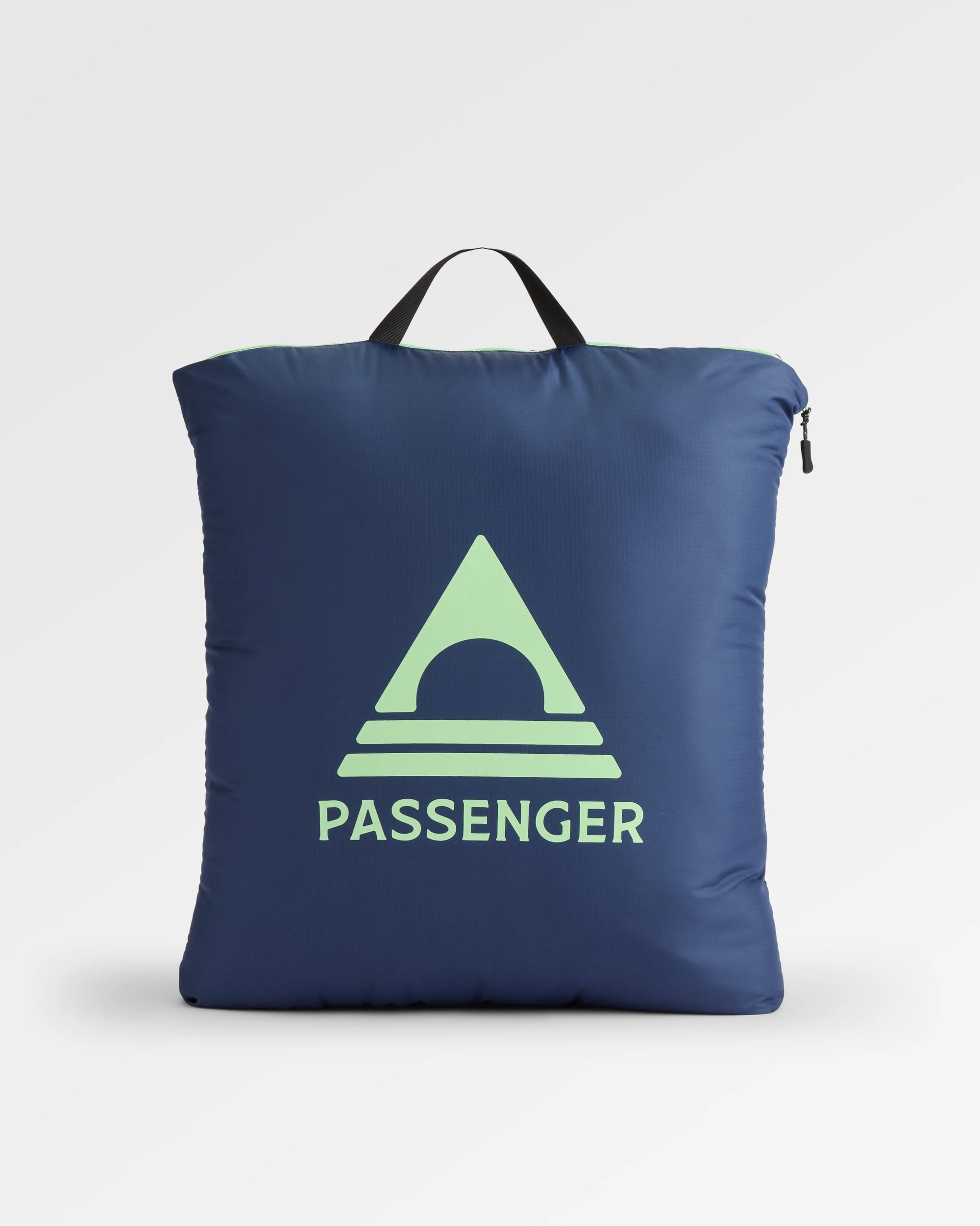 Cabin Recycled Sherpa Blanket - Frost Rich Navy - Flatlay