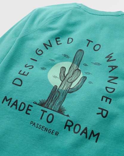 Explore Sweatshirt - Ocean Teal - Flatlay