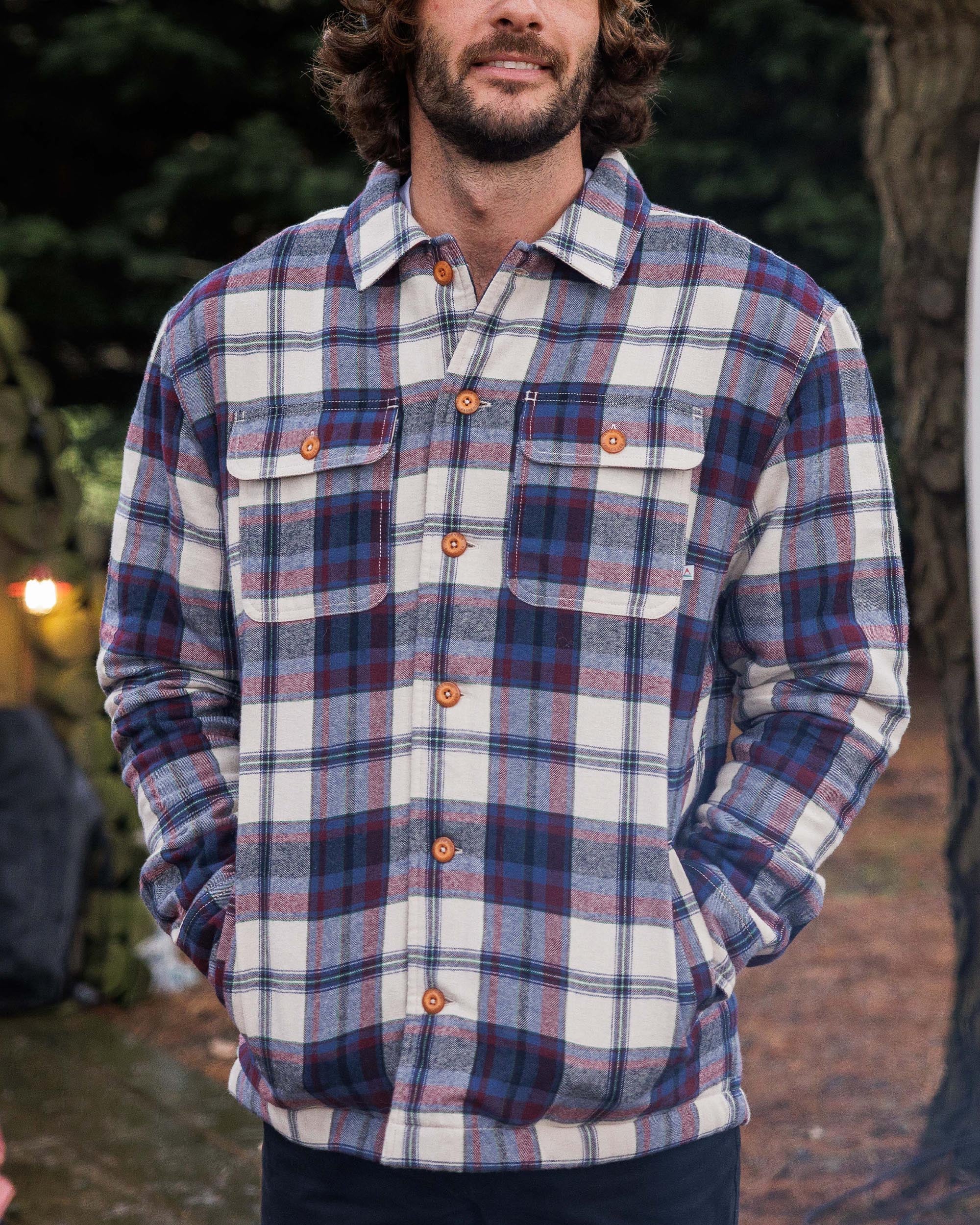 Freestyle Sherpa-Lined Overshirt - Vintage White - Lifestyle