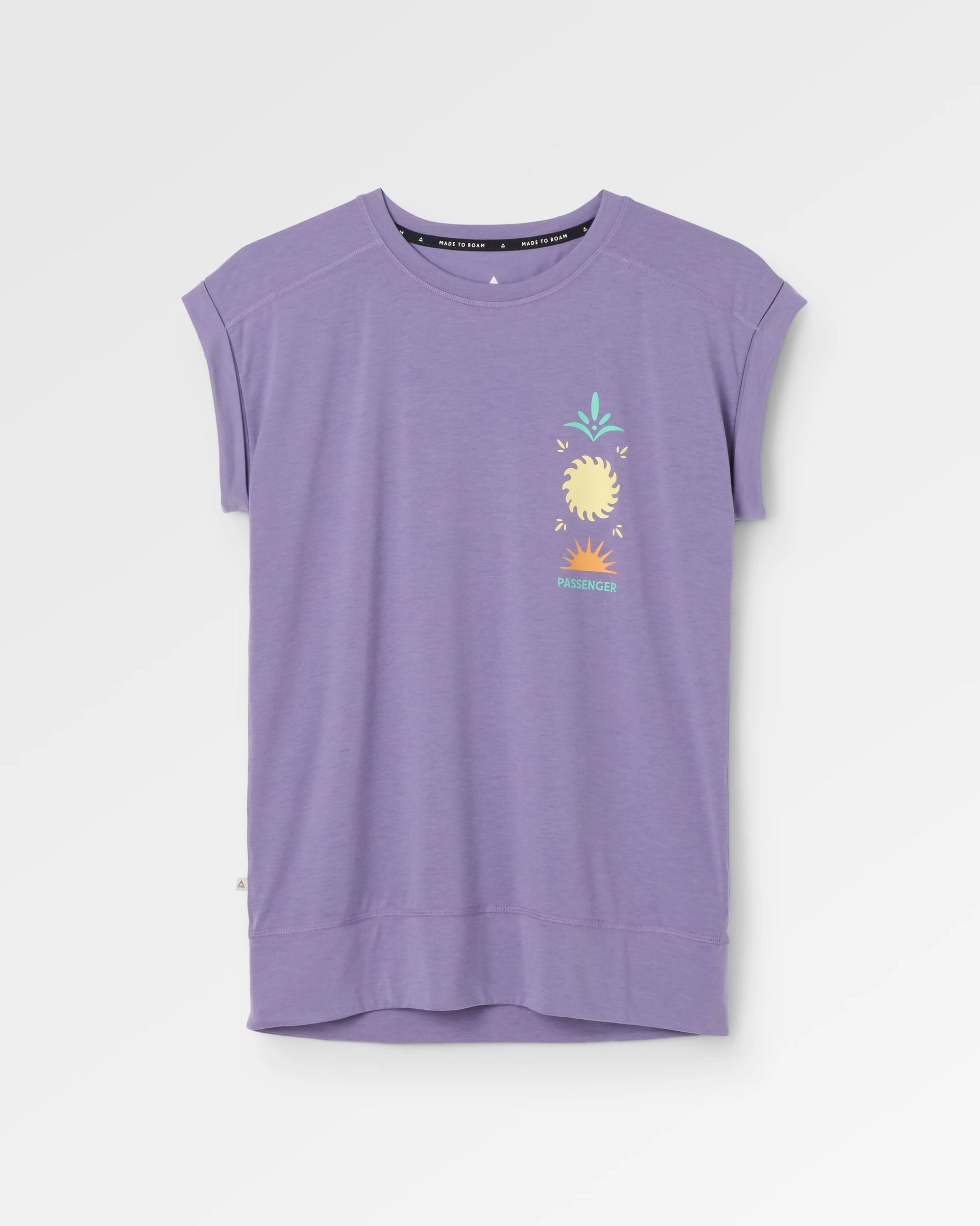 T-shirt actif Solscape pour femmes - Violet Haze Marl