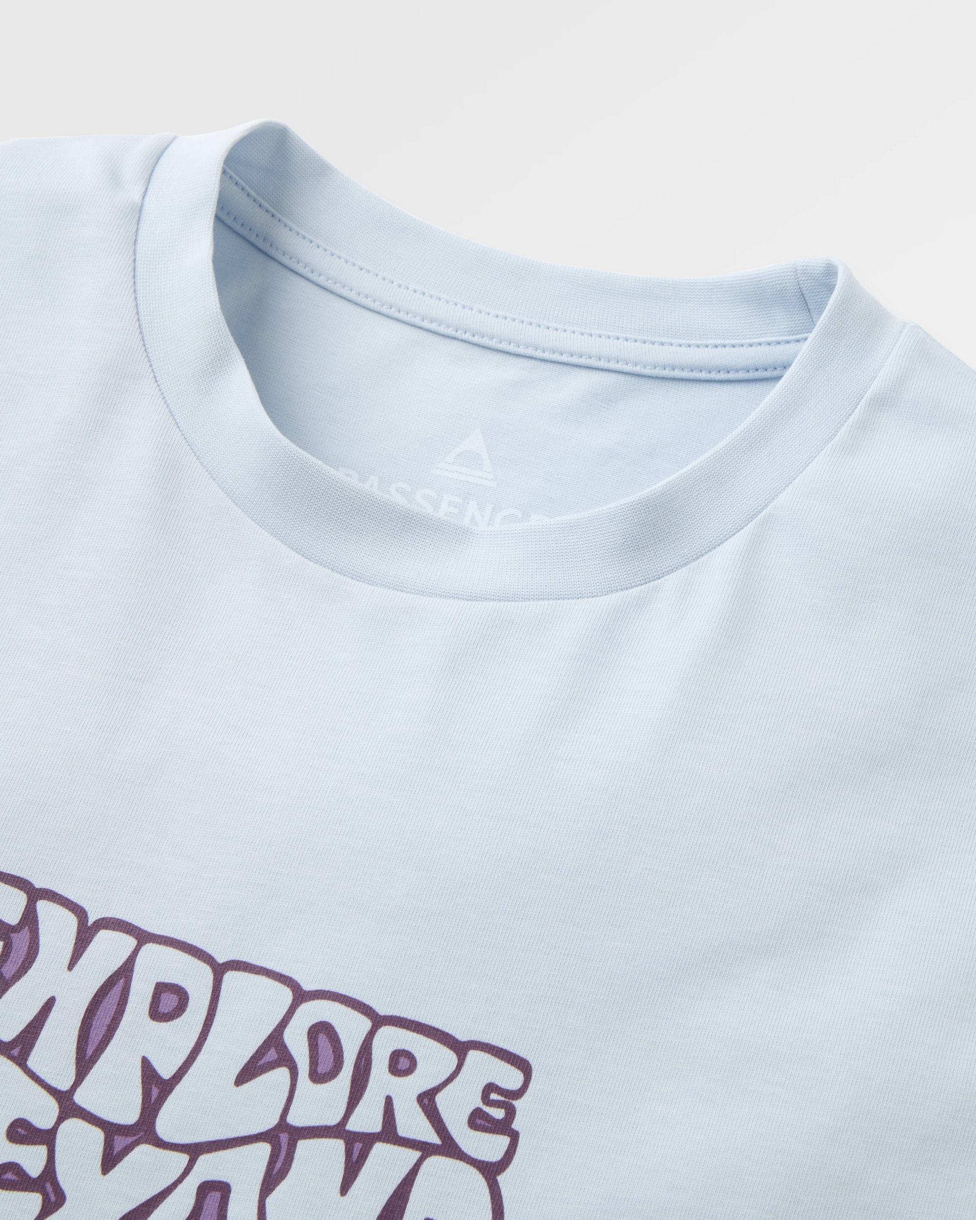 Beyond Relaxed Fit T-Shirt - Grey Blue - Flatlay