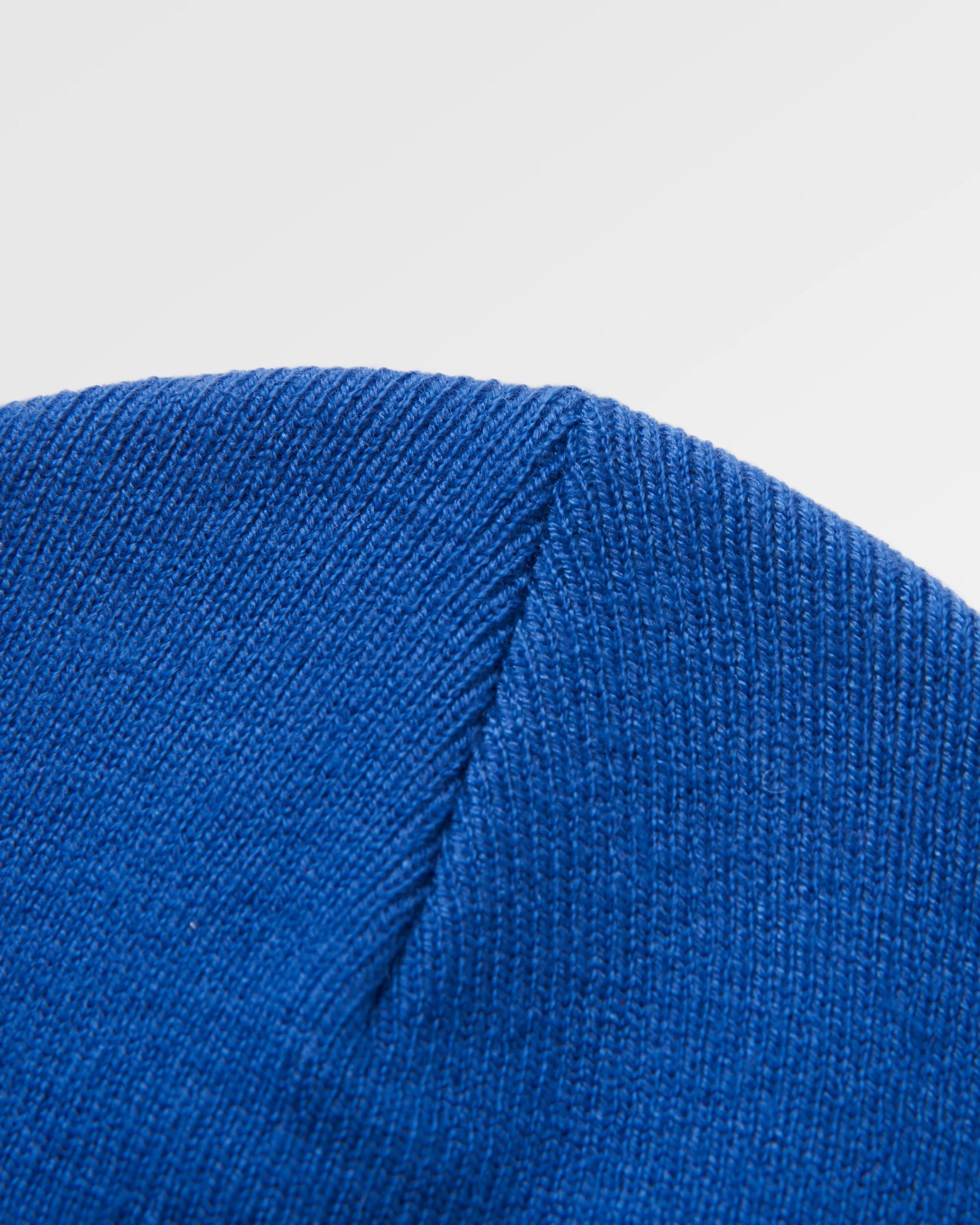 Core Recycled Low-Top Beanie - Electric Blue - Flatlay