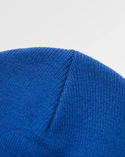 Core Recycled Low-Top Beanie - Electric Blue - Flatlay