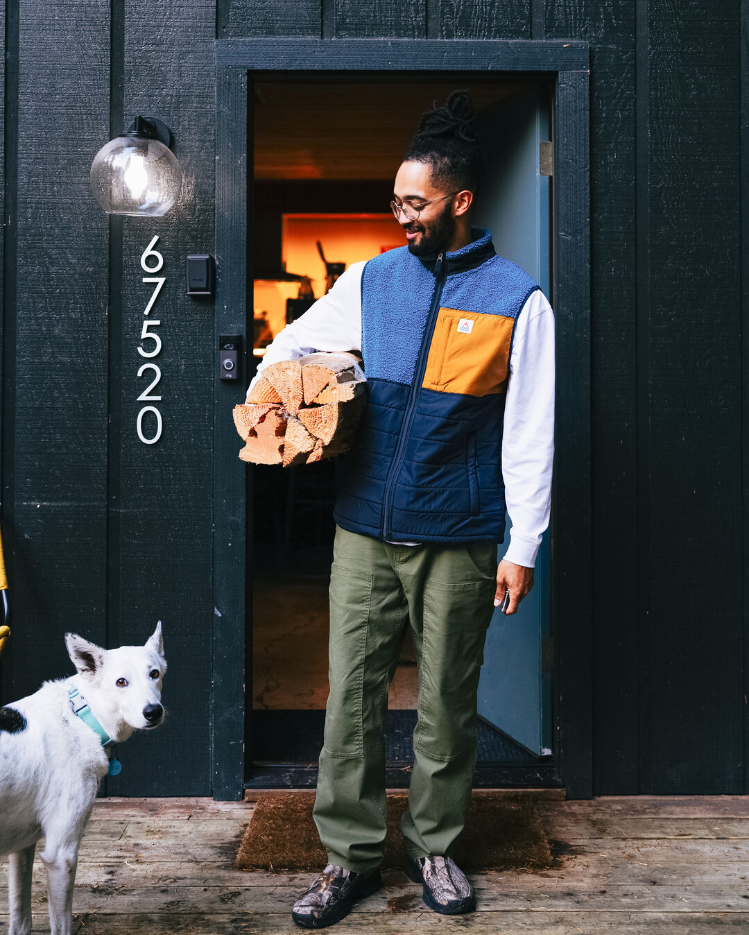 Vantage Organic Cotton Canvas Trouser - Khaki - Lifestyle