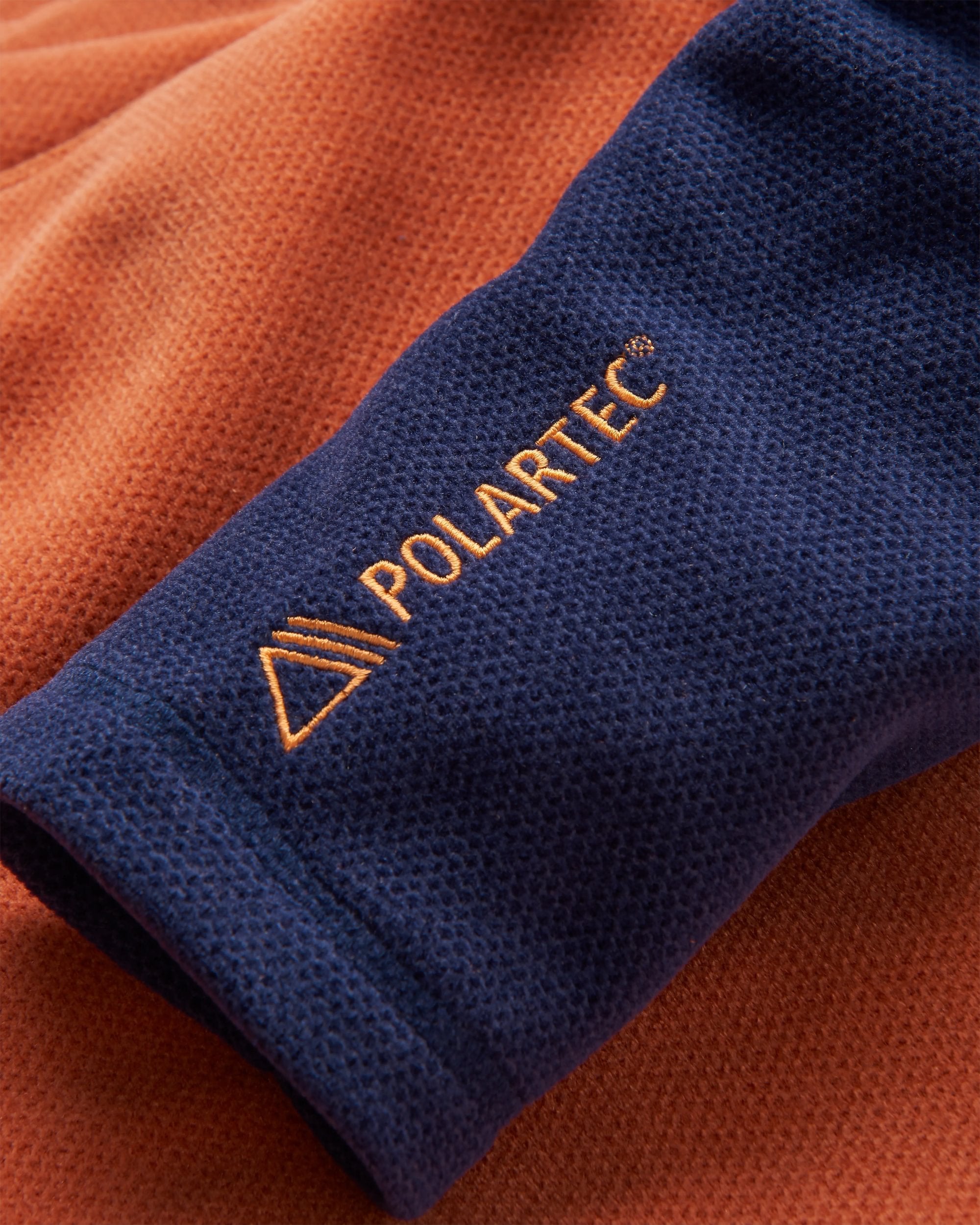 Men's Highland Recycled Polartec® Fleece - Rich Navy - Flatlay