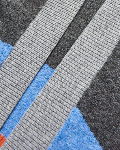 Scenic 'Light' Long Knitted Cardigan - Scenic Grey - Flatlay