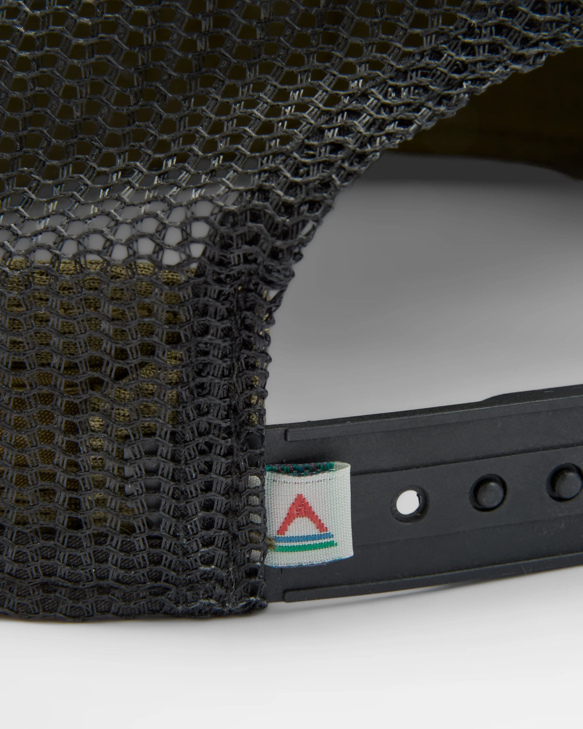 Roamer 7 Panel Organic Cotton Trucker Cap - Khaki - Flatlay