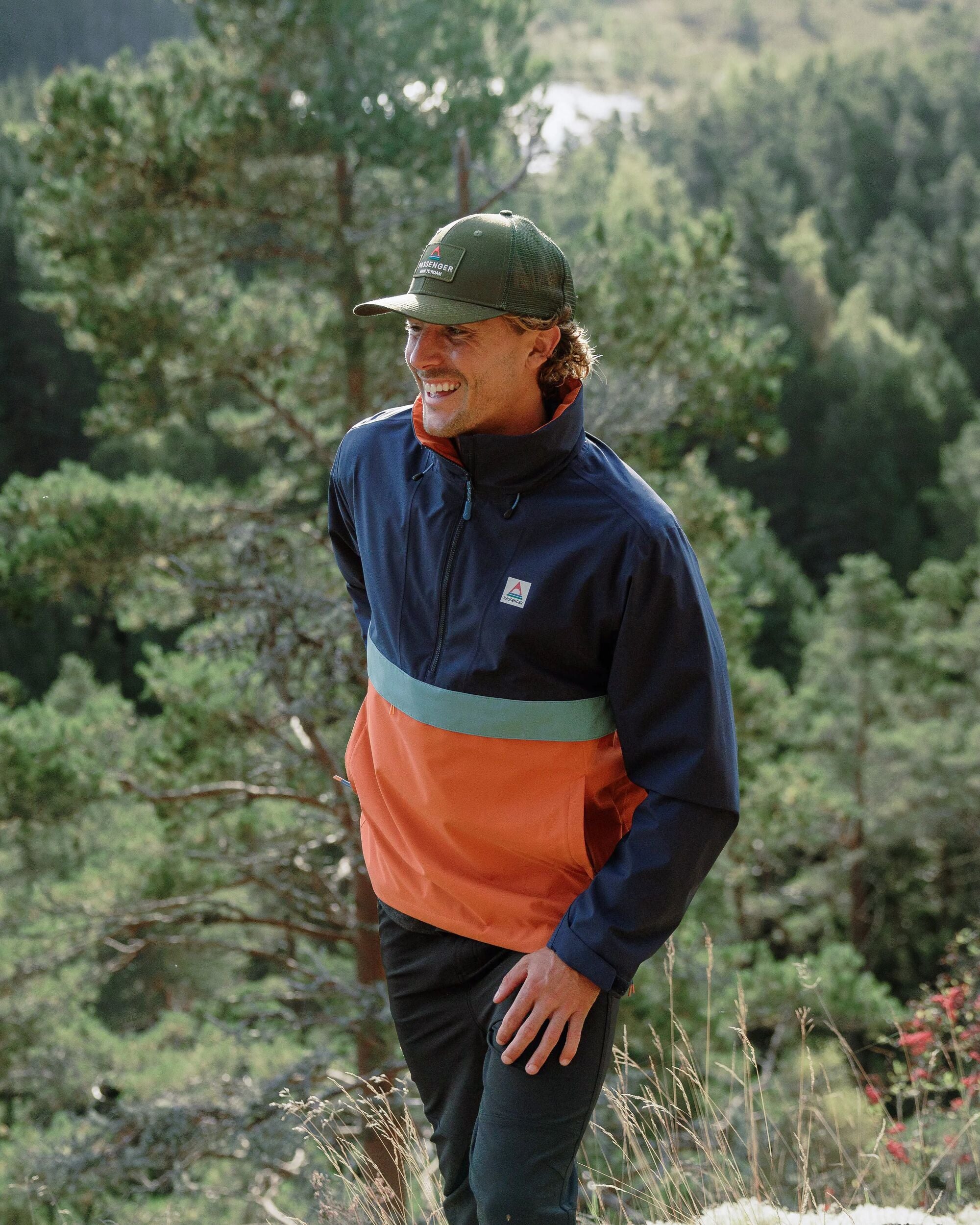 Diablo Recycled Waterproof Anorak - Rich Navy - Lifestyle