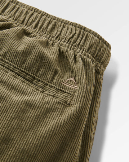 Adventurer Cord Trouser - Dusty Olive - Flatlay