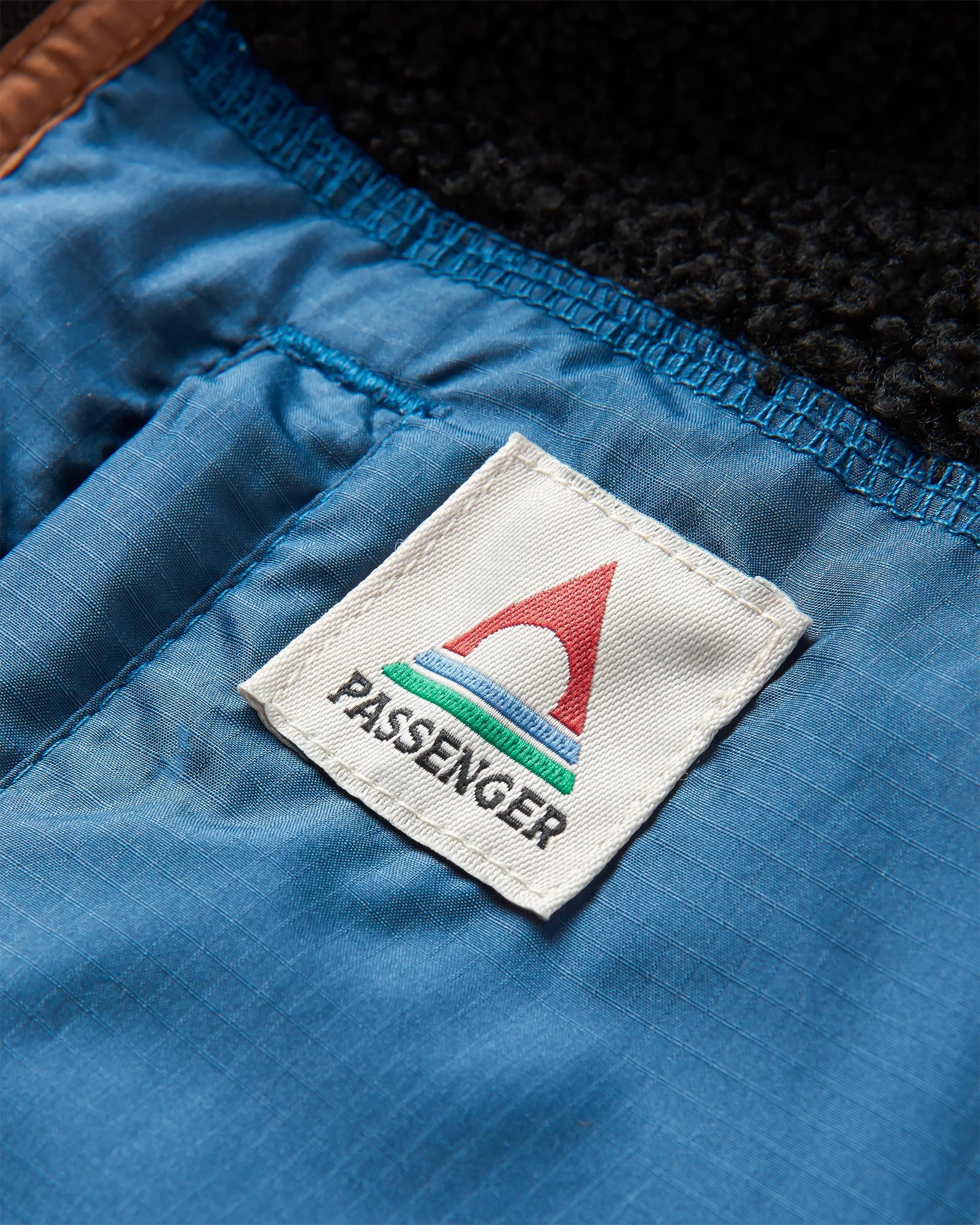 Born Explorer Recycled Polar-Lined Sherpa Fleece - Black - Flatlay