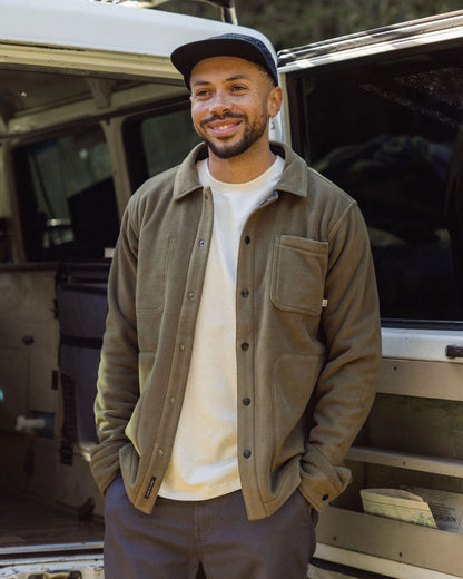 Adapt Recycled Polartec® Overshirt  - Dark Olive - Lifestyle