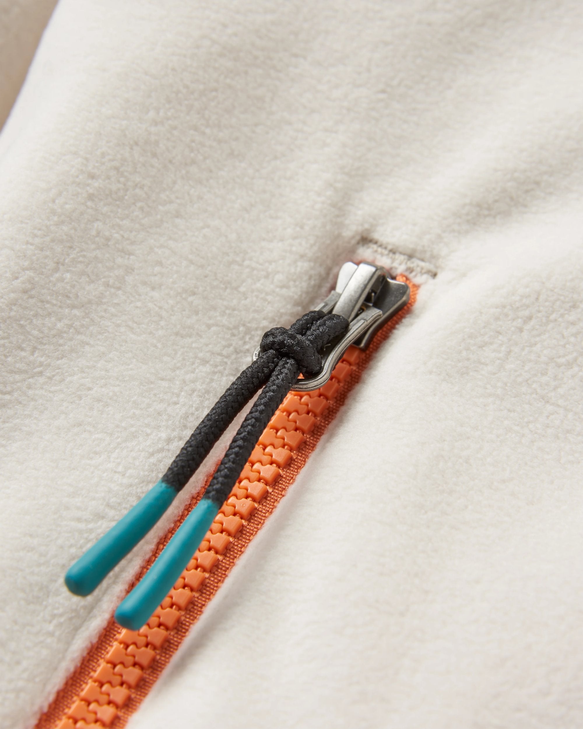 Ayla Recycled Polartec® Fleece - Vintage White - Flatlay