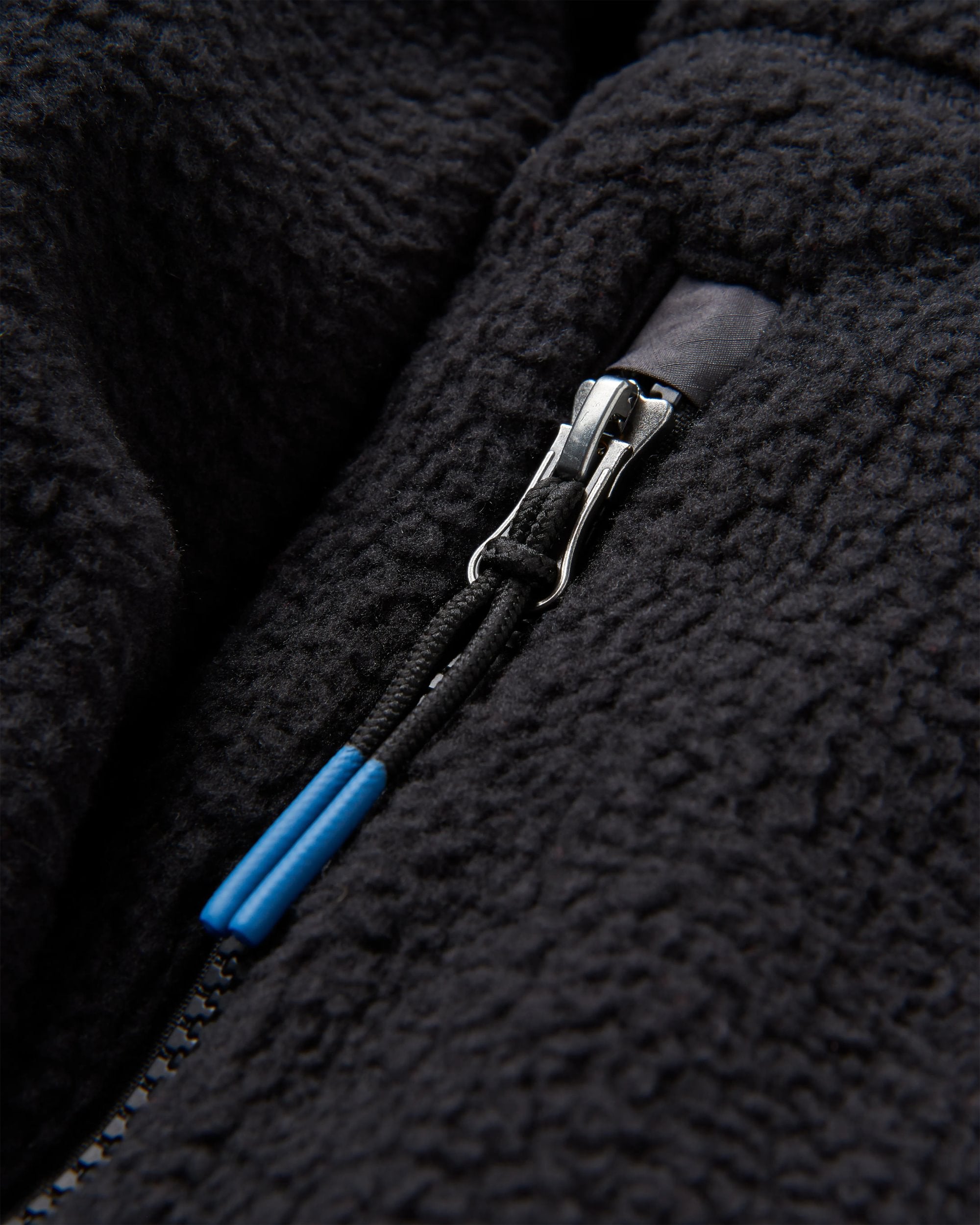 Tripper 2.0 Full Zip Recycled Sherpa Fleece - Black - Flatlay