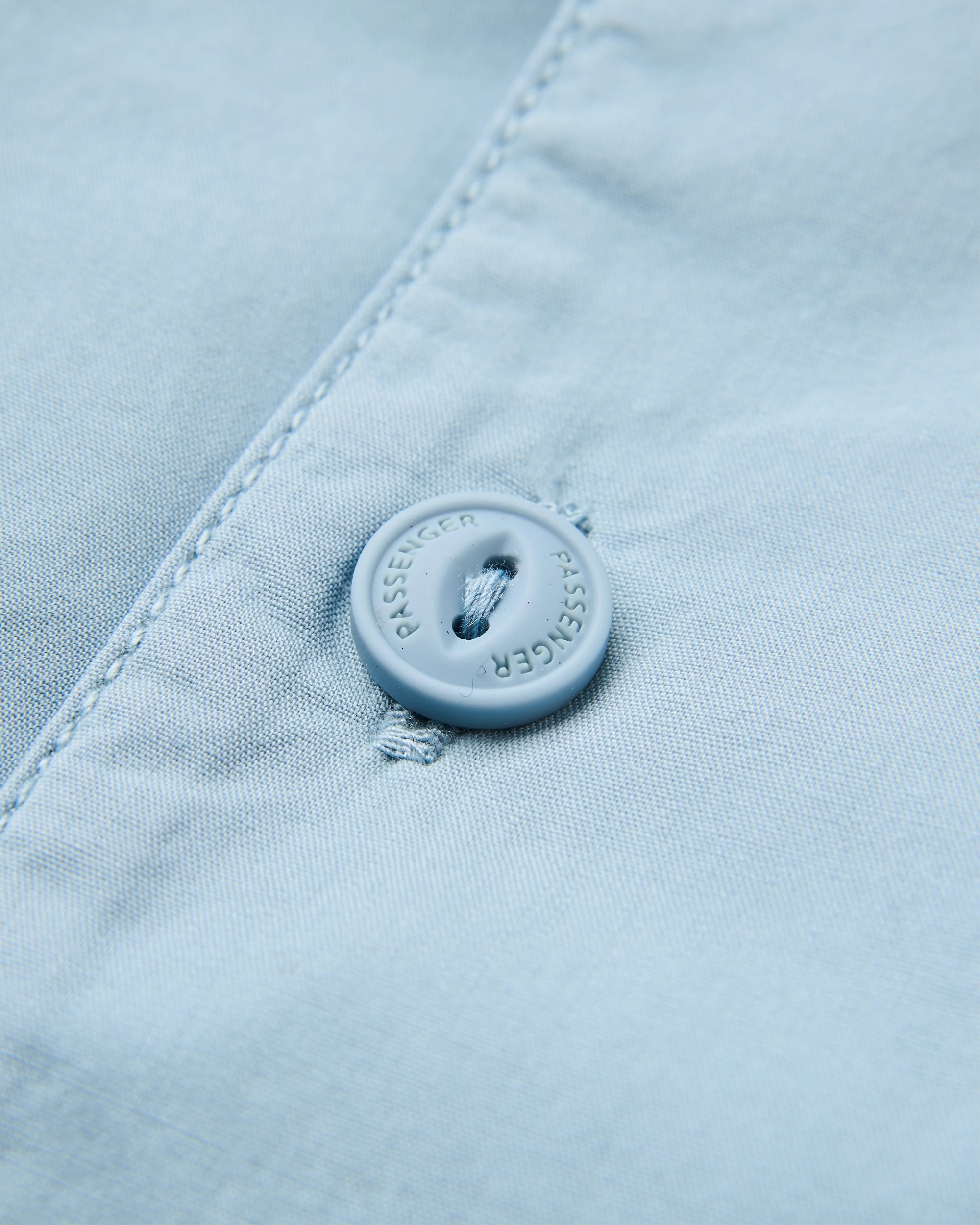 Acreage Organic Cotton LS Shirt - Faded Denim - Flatlay