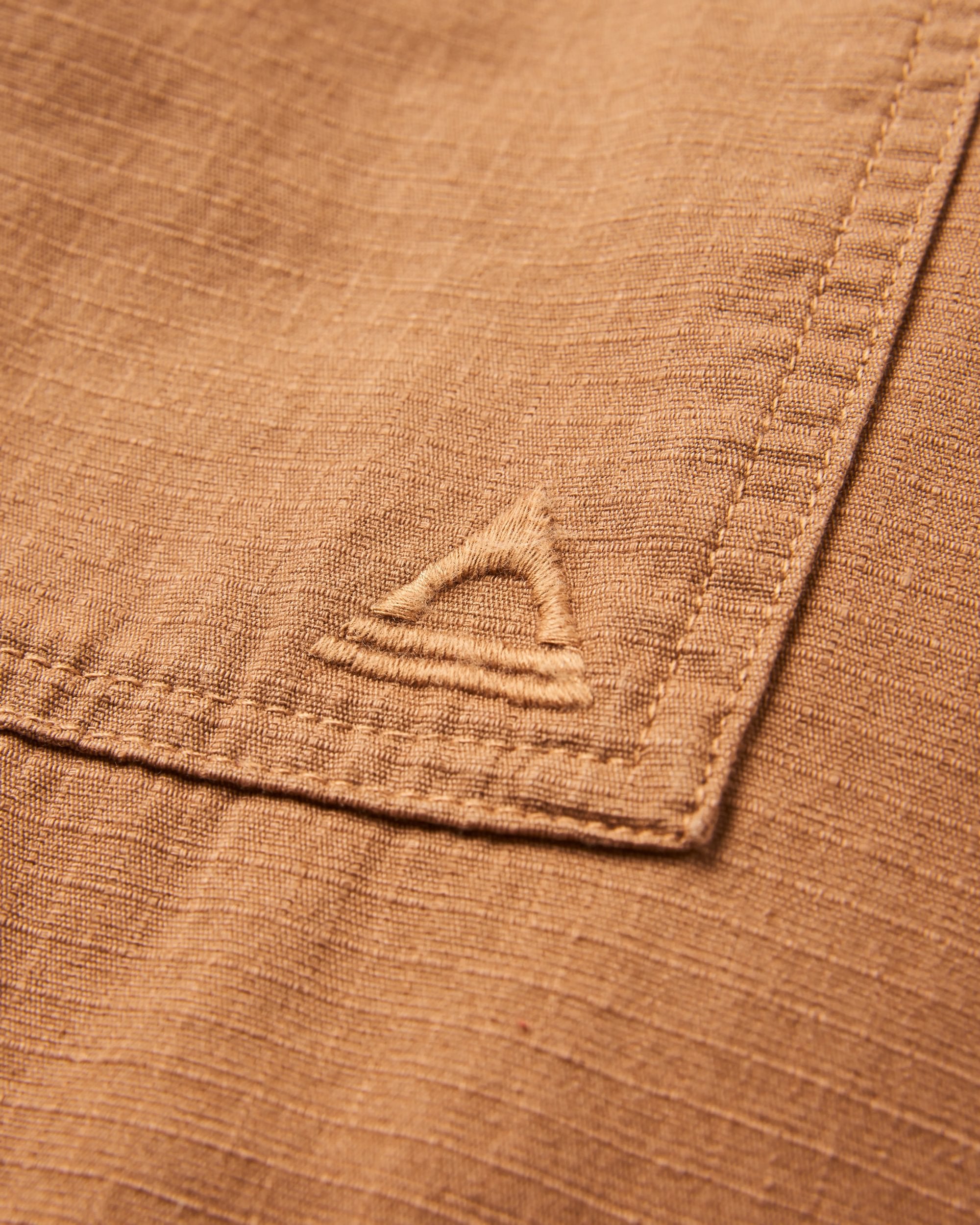 Way Flannel Lined Overshirt - Toffee - Flatlay