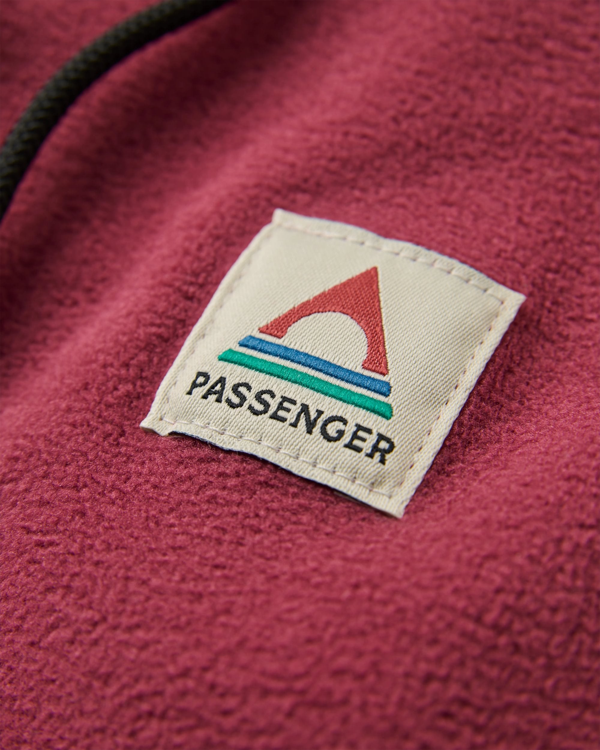 Ayla Micro Polartec® Hooded Fleece - Maroon - Flatlay