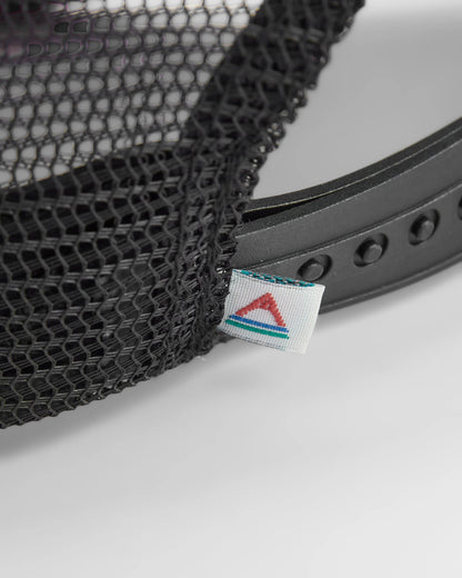 Odyssey Mesh Snapback Cap - Black/ Red Spice - Flatlay