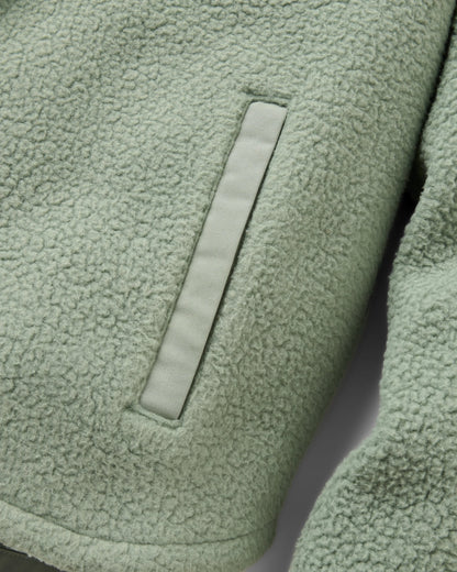 Rappel Sherpa Oversized Shirt - Pistachio - Flatlay