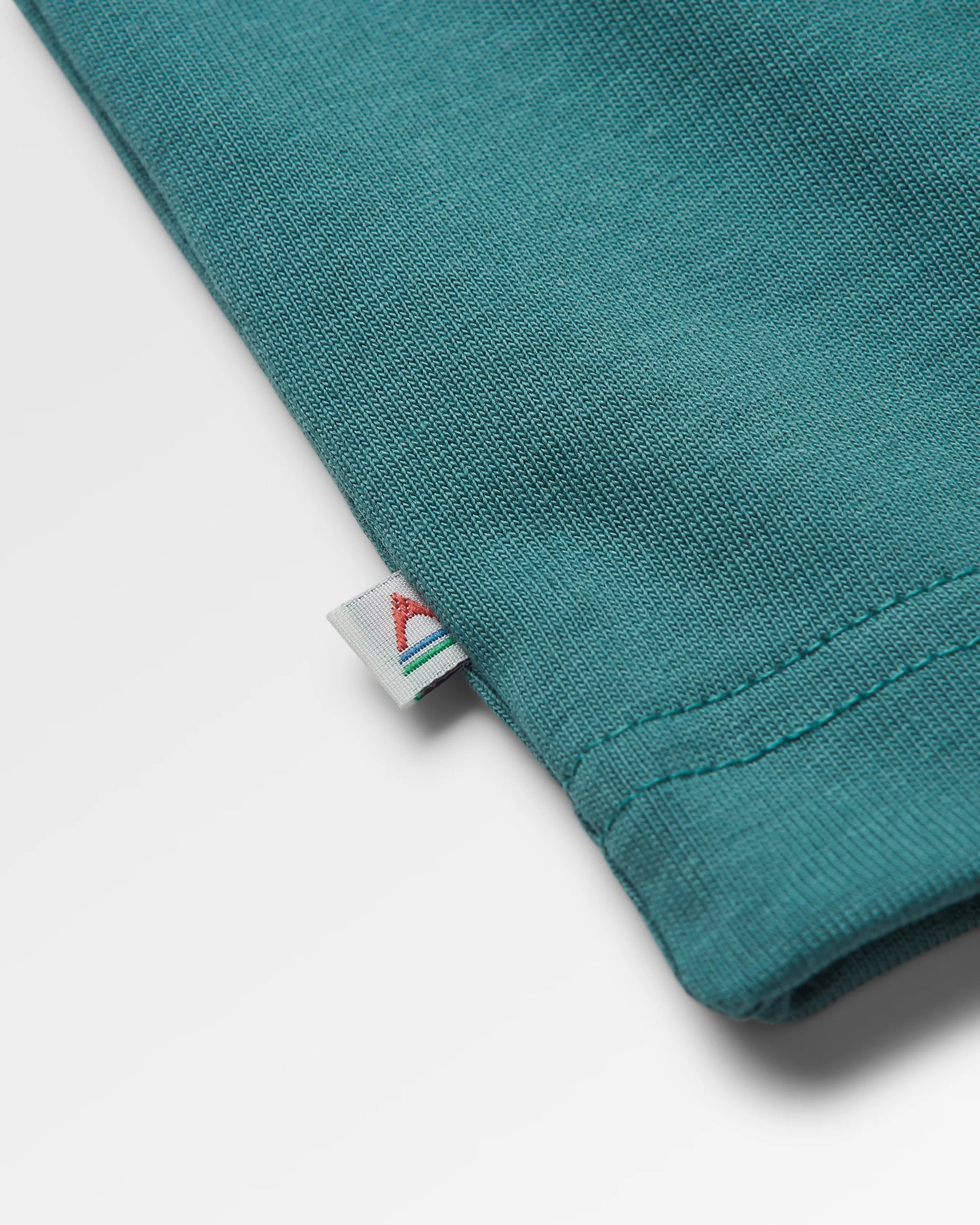 Vita Regenerative Cotton Relaxed Fit LS T-shirt - Deep Ocean - Flatlay