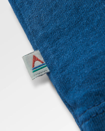 Laidback Recycled Cotton Relaxed Fit T-Shirt - Dark Denim - Flatlay