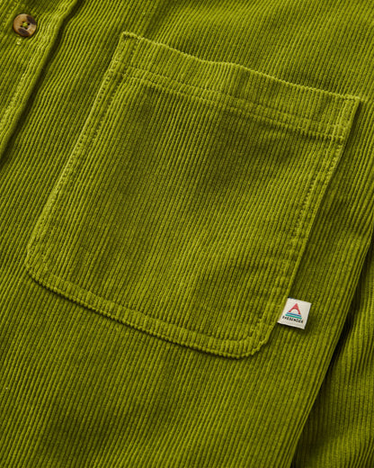 Backcountry Cord Shirt - Tea Green - Flatlay