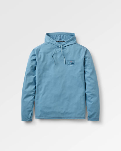 Roamscreen UPF50 Drirelease® Men's Hoodie - Faded Denim - Flatlay