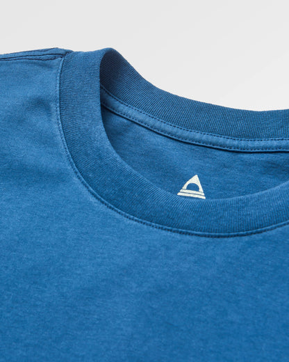 Laidback Recycled Cotton Relaxed Fit T-Shirt - Dark Denim - Flatlay