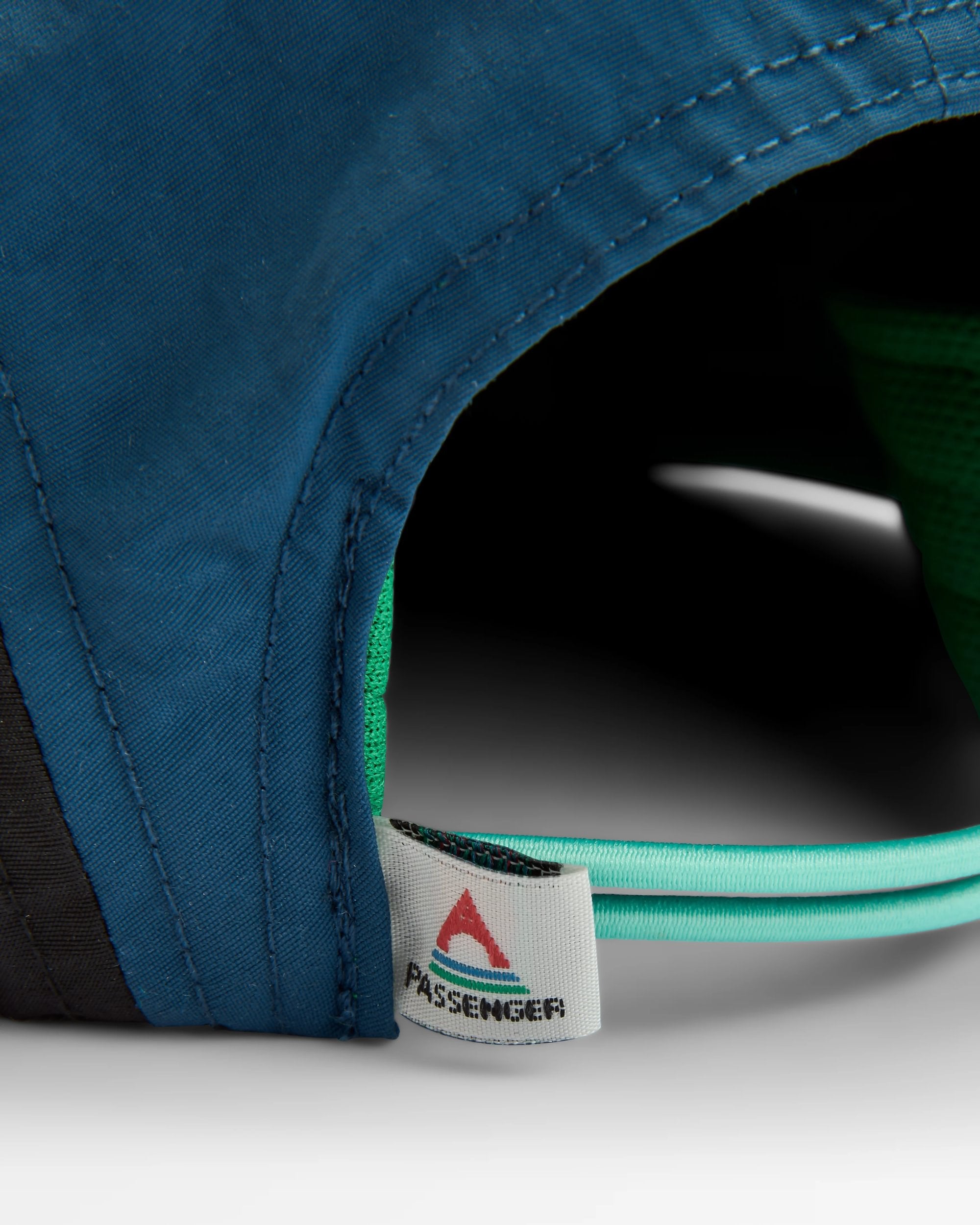 Emerge 5 Panel Trail Cap - Stem Green - Flatlay