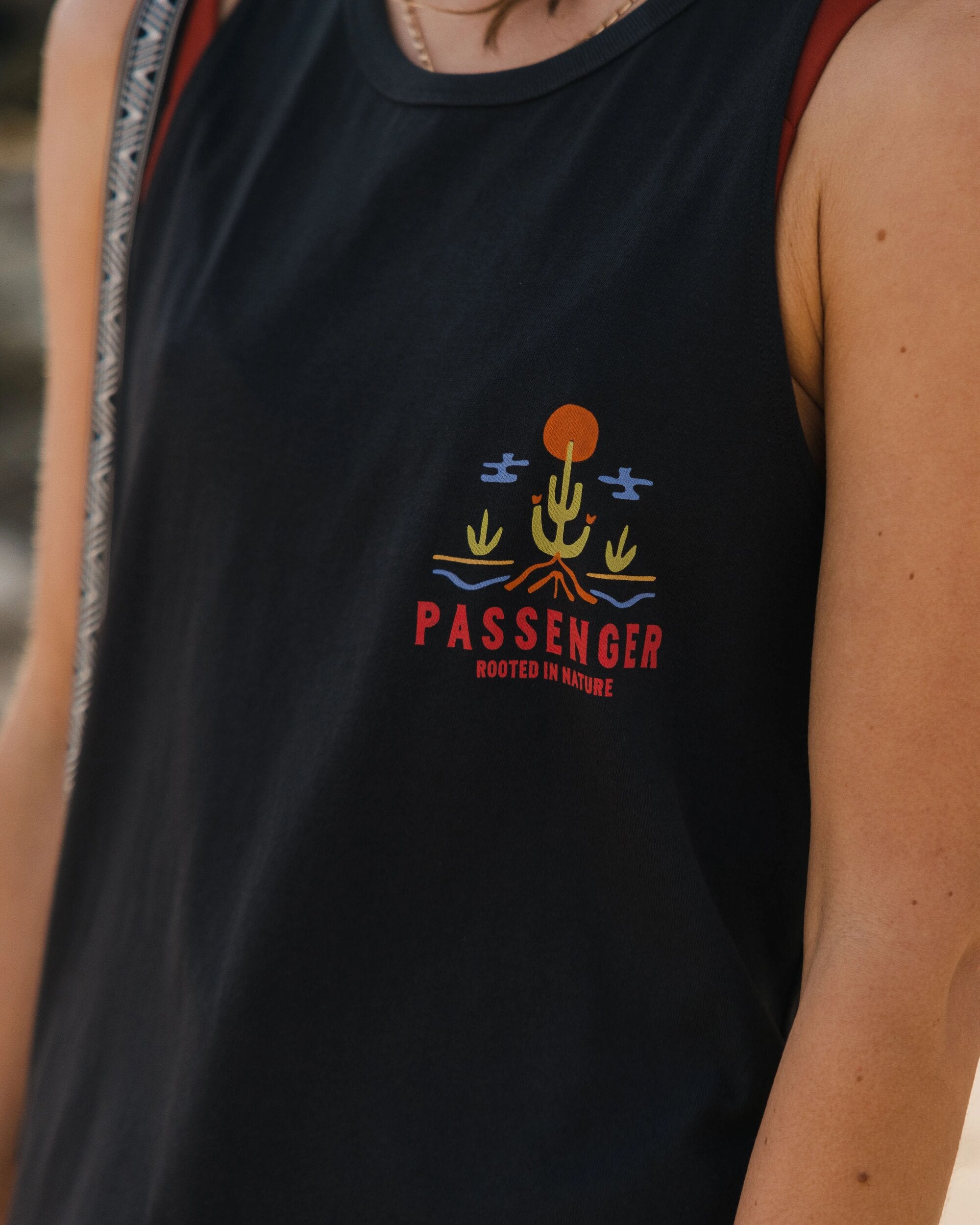 Planted Recycled Cotton Vest - Black - Lifestyle