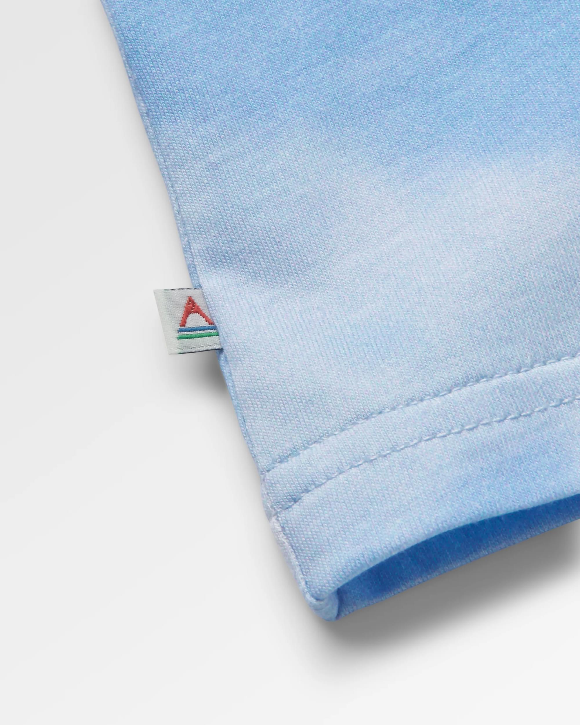 Discovery Organic Cotton Vest - Tie Dye Cornflower - Flatlay