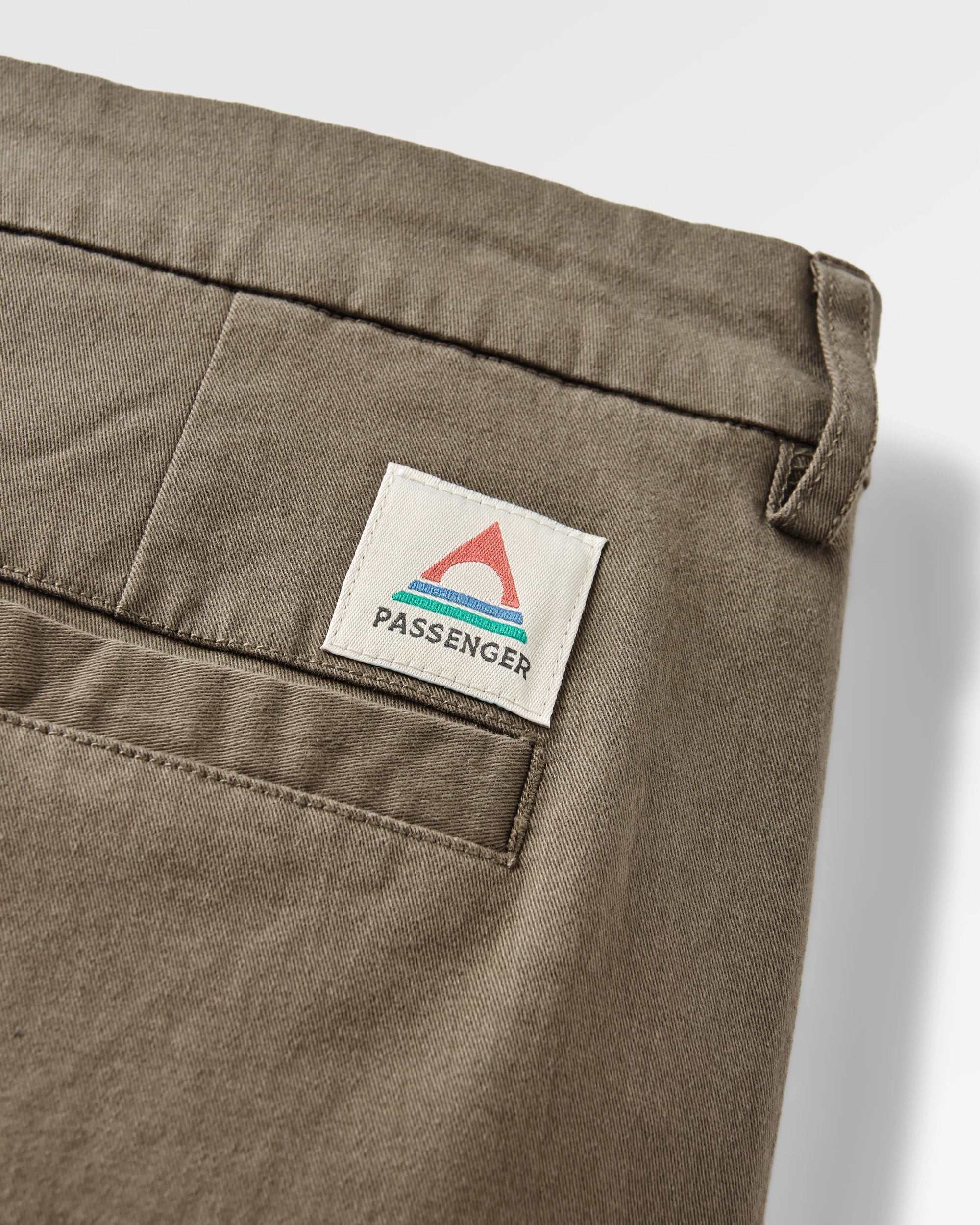 365 Organic Cotton Short - Dusty Olive - Flatlay