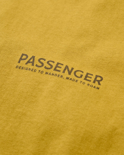NWB Recycled Cotton T-Shirt - Heritage Yellow - Flatlay