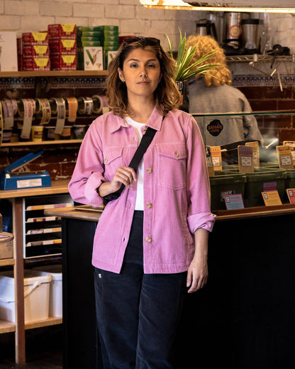 Stella Cord LS Shirt - Pink Haze - Lifestyle