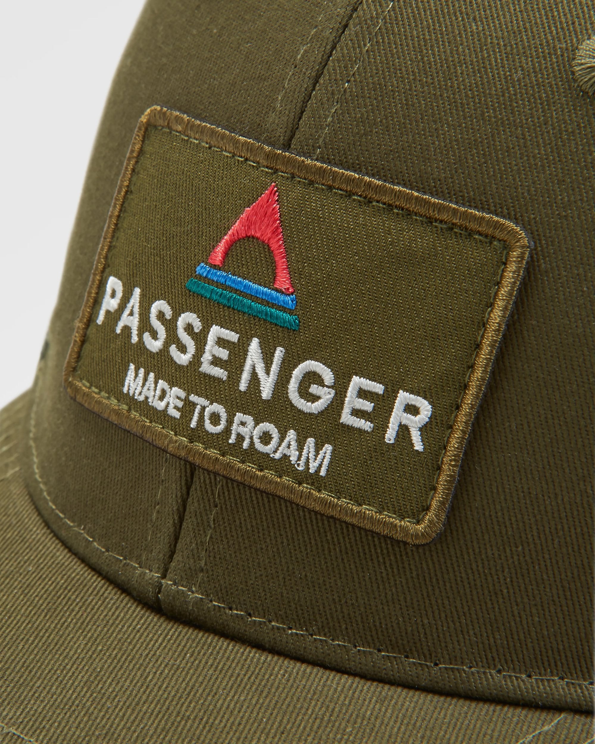 Core Recycled Cotton Trucker Cap - Khaki - Flatlay
