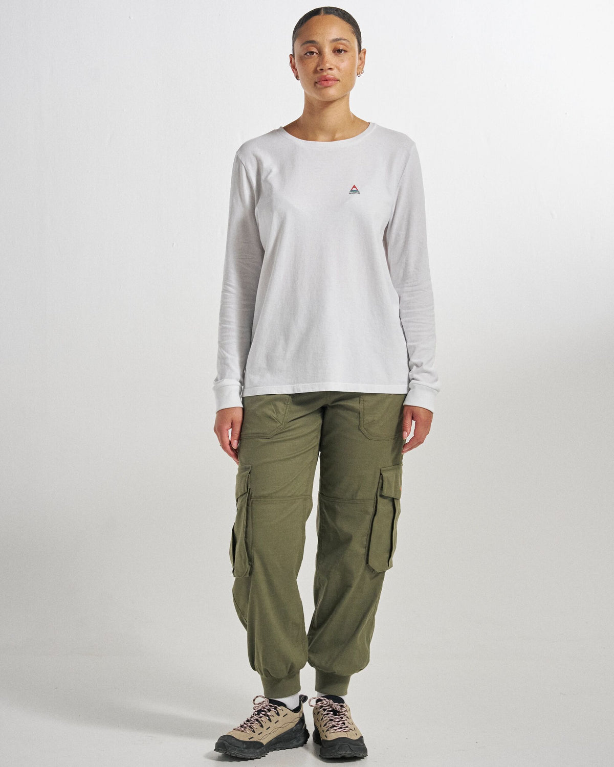 Hydrilla Trouser - Dusty Olive - Studio Model