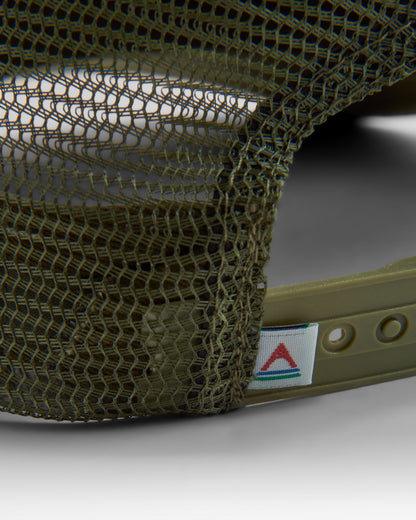 Passenger Organic Cotton Trucker Cap - Khaki - Flatlay