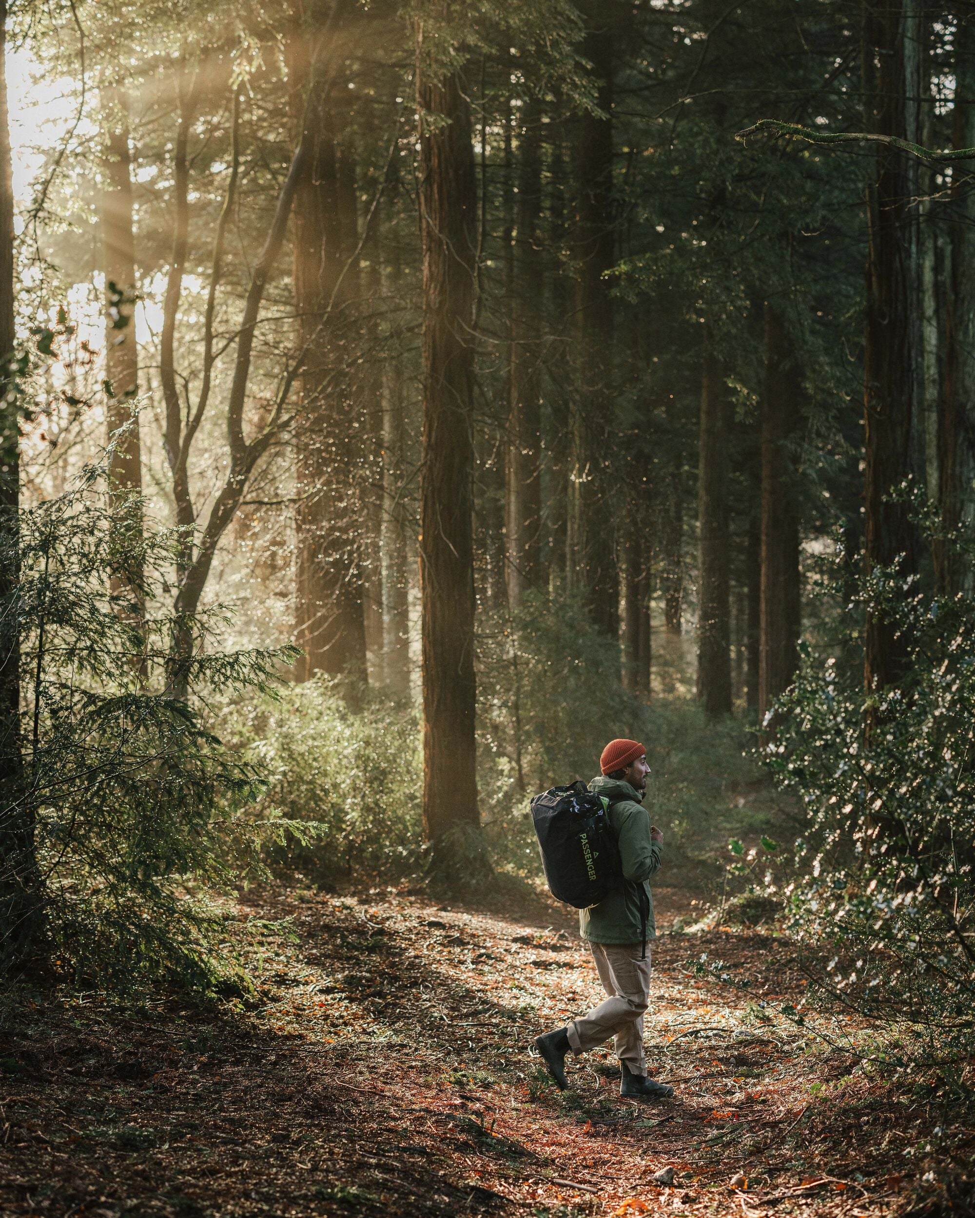 Roamer Recycled 40L Duffel Bag - Black - Lifestyle
