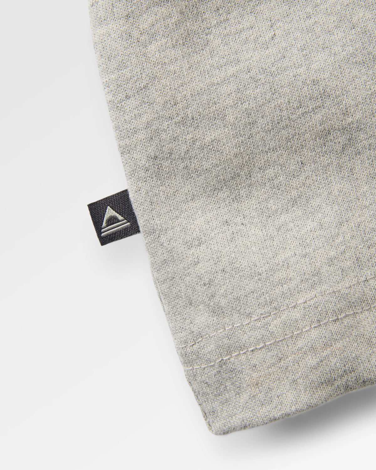 Slower Rhythms Relaxed Fit T-Shirt - Grey Marl - Flatlay