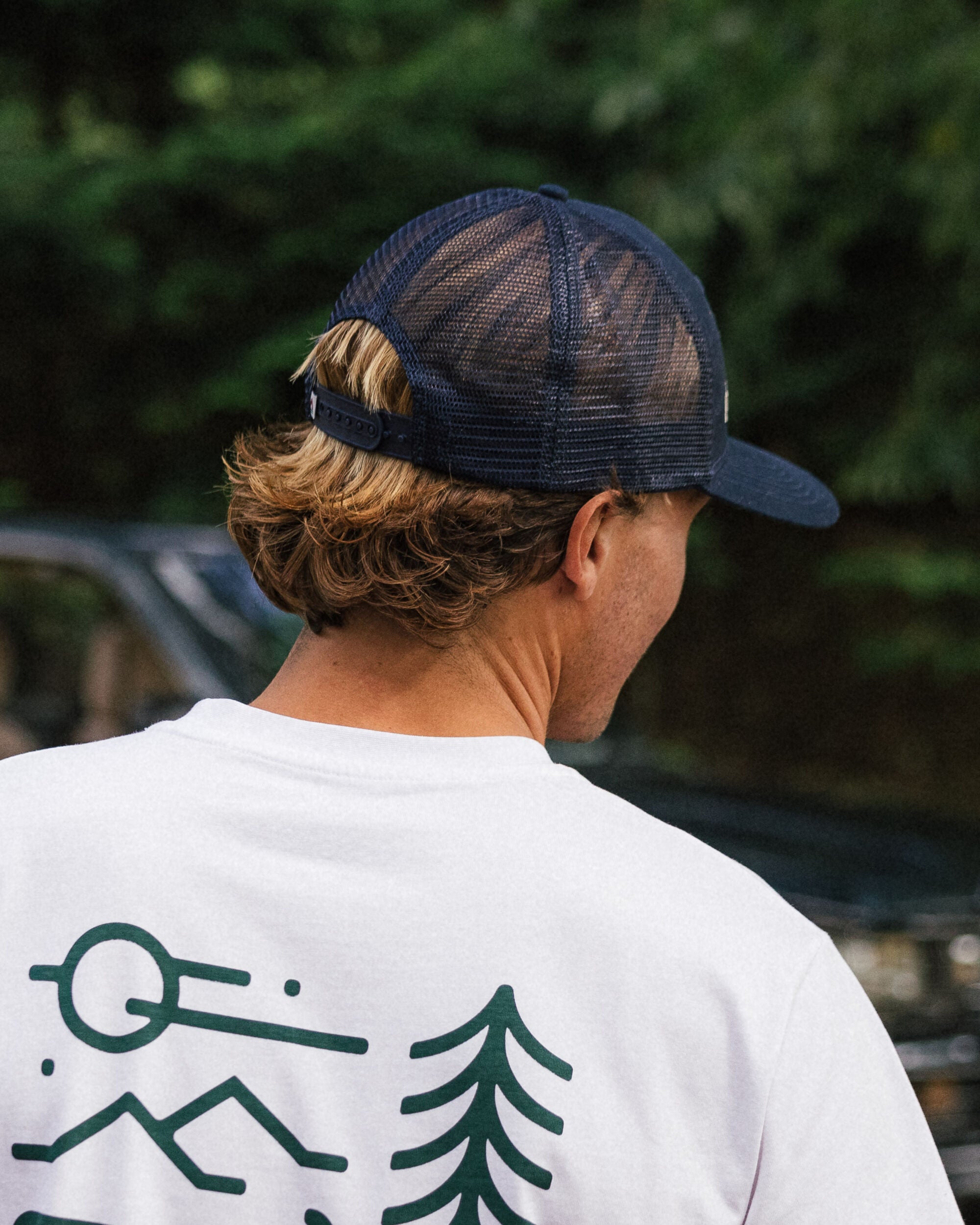 Passenger Organic Cotton Trucker Cap - Rich Navy - Lifestyle - Male