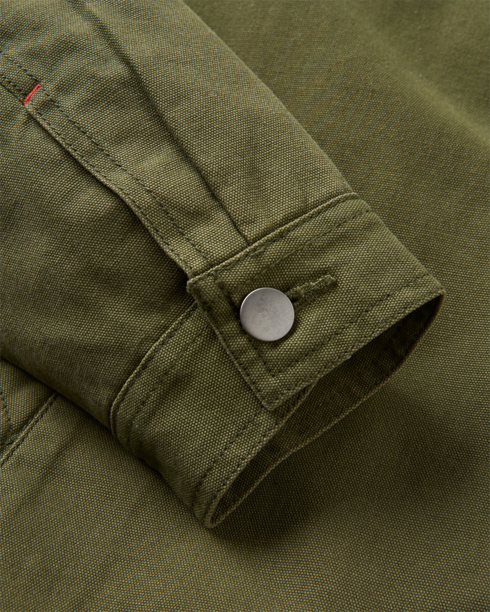 Falcon Organic Cotton Jacket - Khaki - Flatlay
