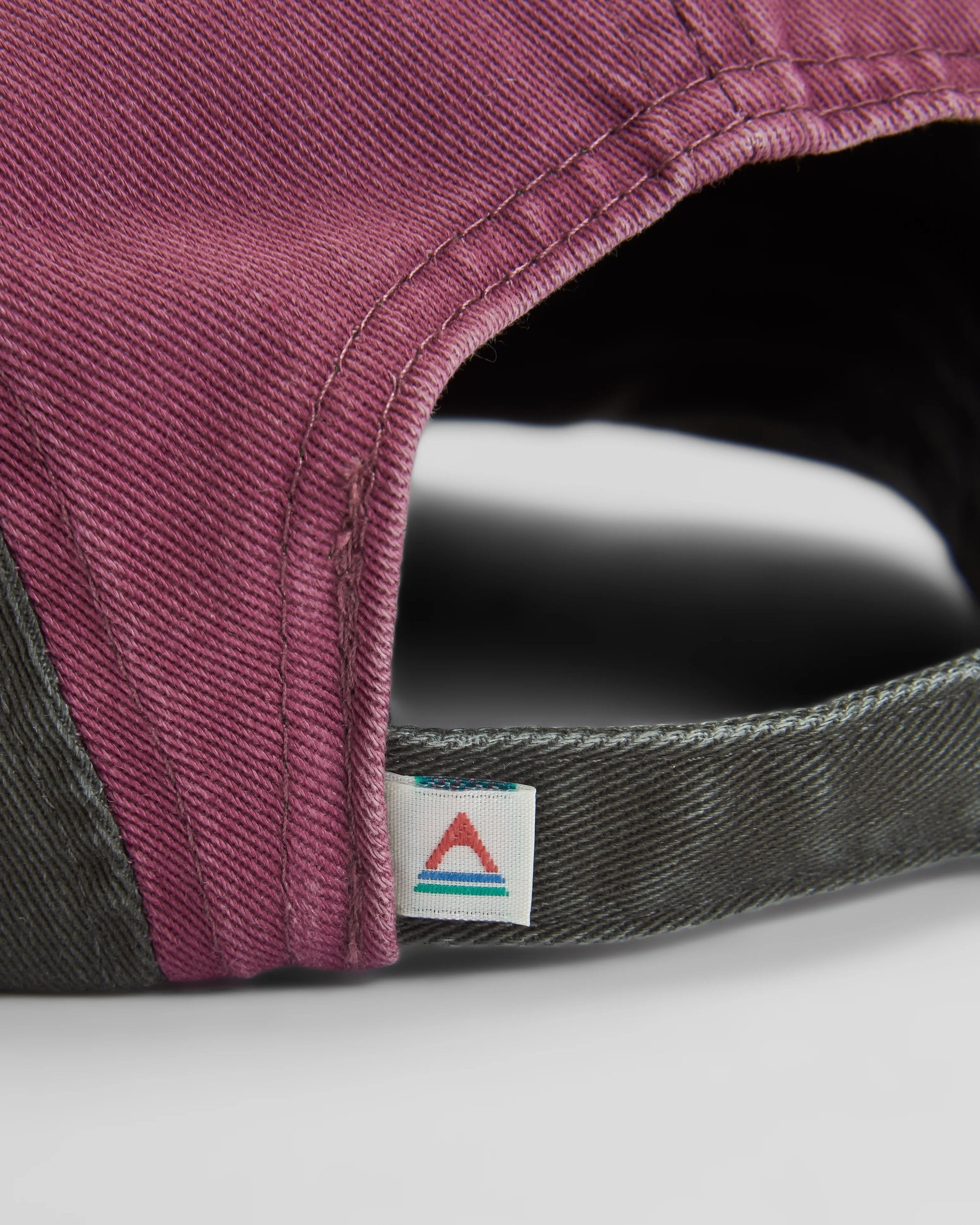 Fixie Recycled 5 Panel Cap - Grape Multi - Flatlay