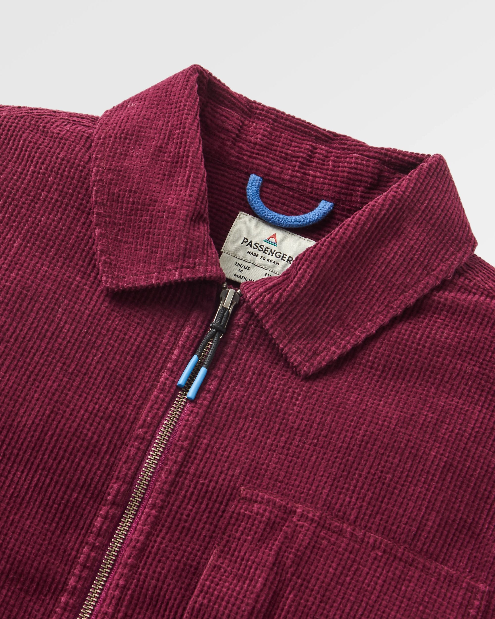 Harvest Organic Cotton Cord Overshirt - Fig - Flatlay