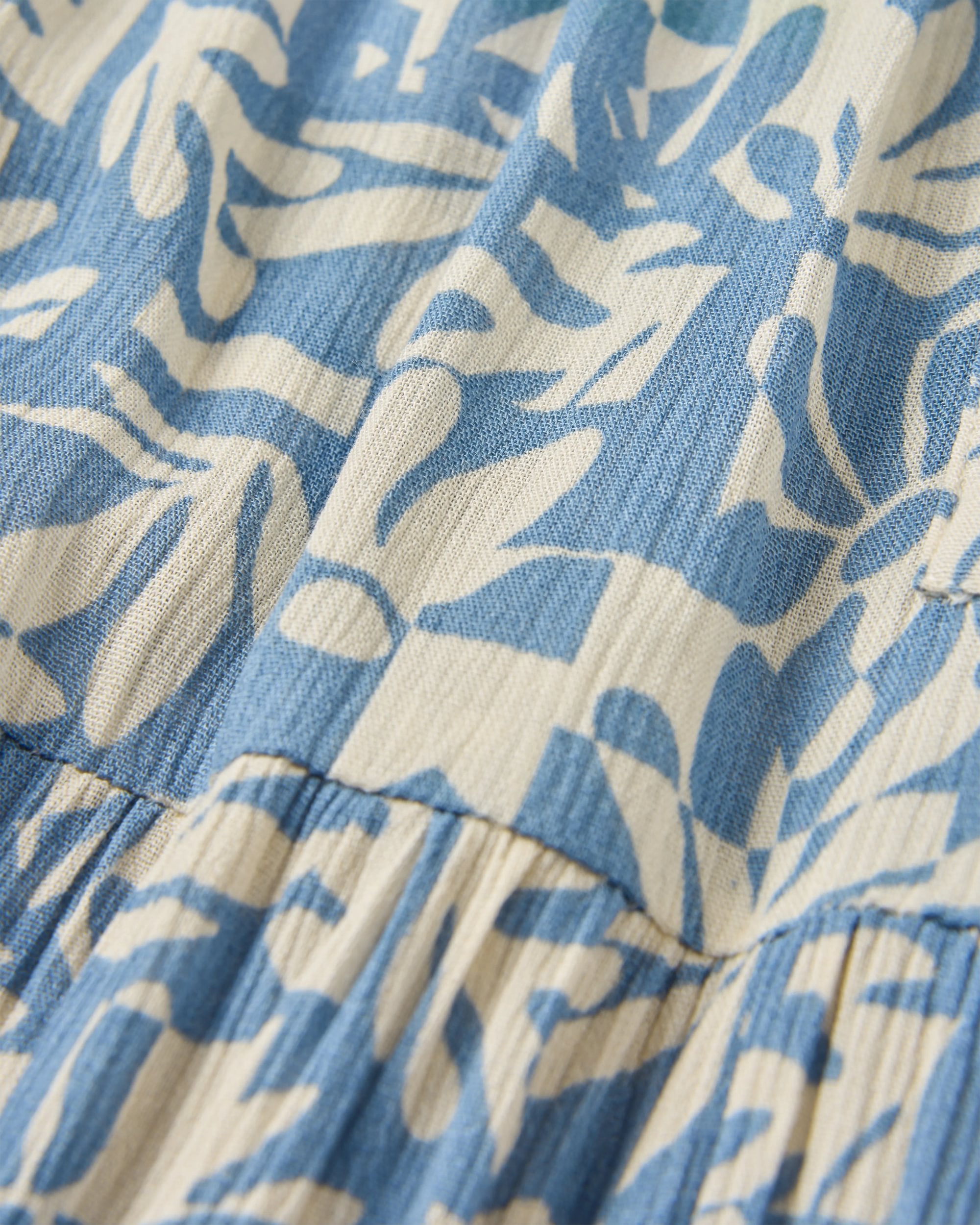 Zephyr Woven Maxi Skirt - Mountain Foliage Faded Denim - Flatlay